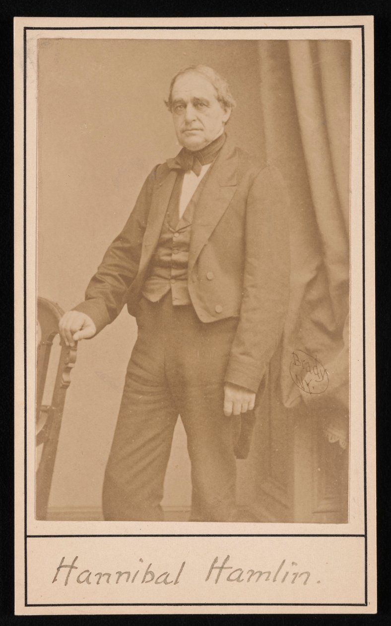 Porträtt av Hannibal Hamlin 1809-1891, 1857. av Brady