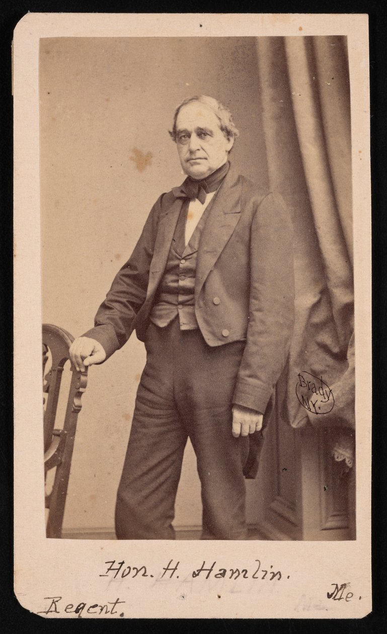 Porträtt av Hannibal Hamlin 1809-1891, 1857. av Brady