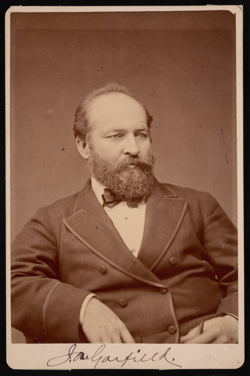Porträtt av James Abram Garfield 1831-1881, före 1876. av Brady