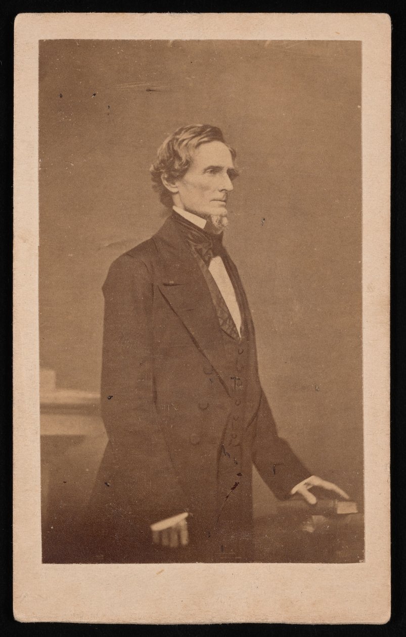 Porträtt av Jefferson Davis 1808-1889, 1887. av Brady