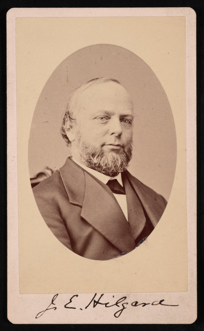 Porträtt av Julius Erasmus Hilgard 1825-1891, 1875. av Brady
