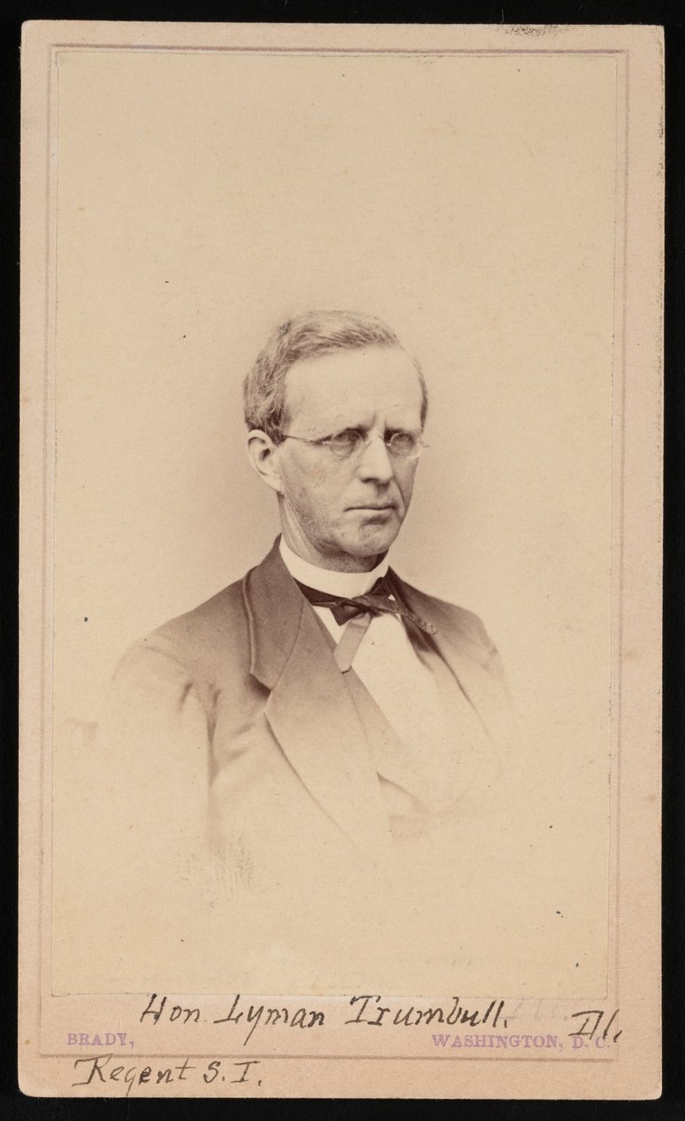 Porträtt av Lyman Trumbull 1813-1896, mellan 1862 och 1869. av Brady