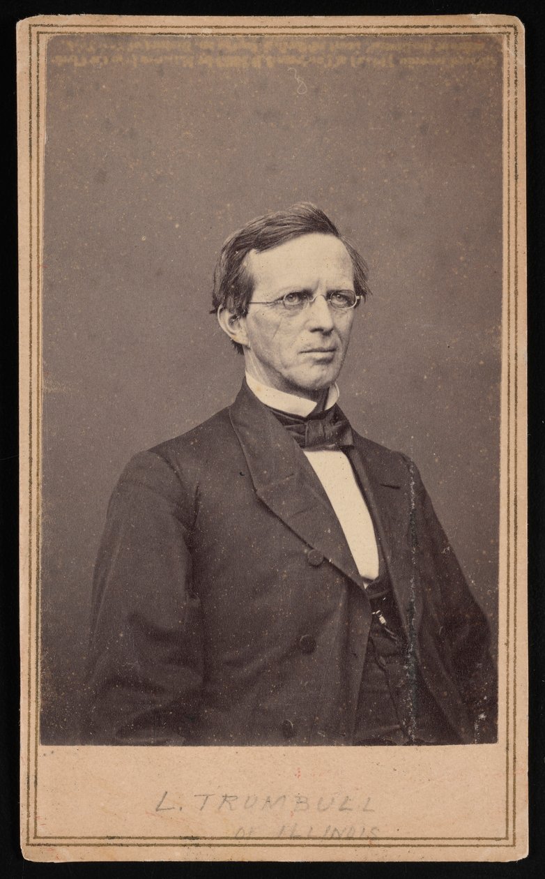 Porträtt av Lyman Trumbull 1813-1896, mellan 1864 och 1868. av Brady
