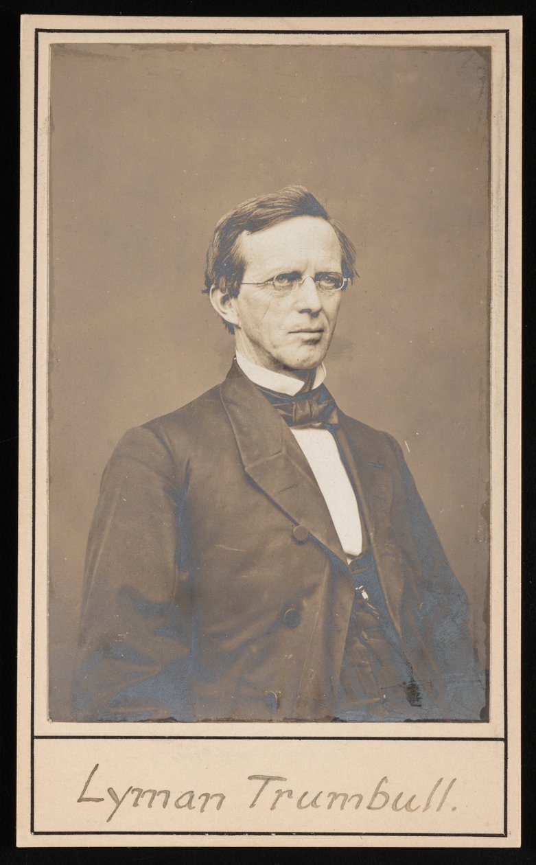 Porträtt av Lyman Trumbull 1813-1896, mellan 1864 och 1868. av Brady