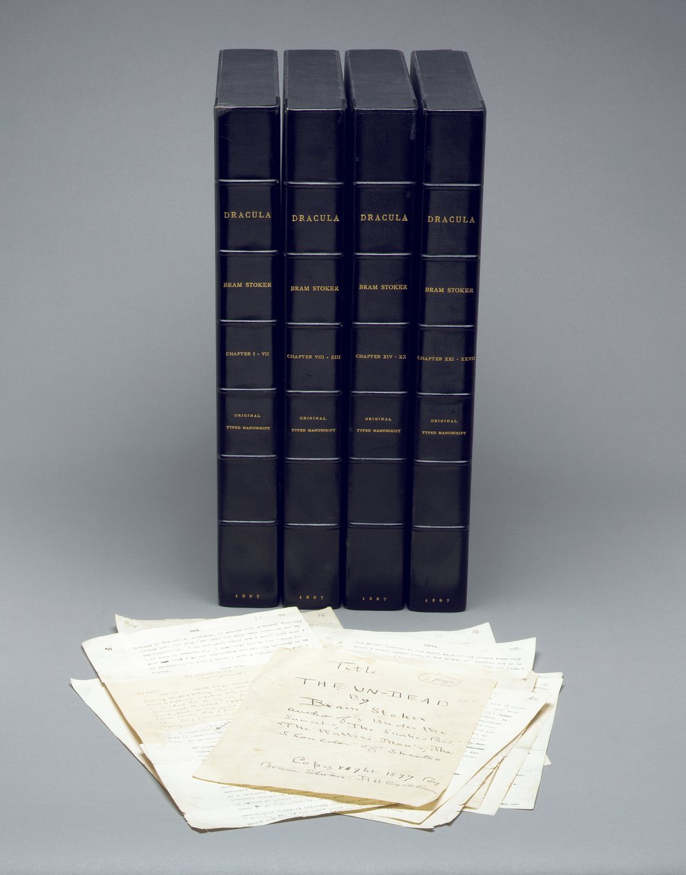 Bram Stokers original maskinskrivna manuskript av 