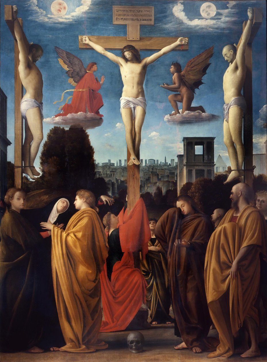 Korsfästelsen, ca. 1505-1510. av Bramantino