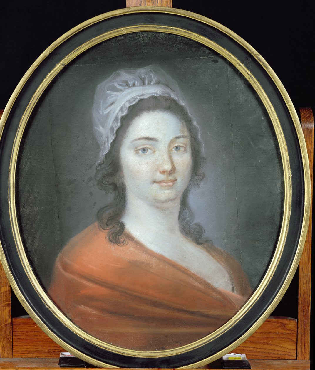 Charlotte Corday (1768-93) 1793 (pastell på papper) av Brars