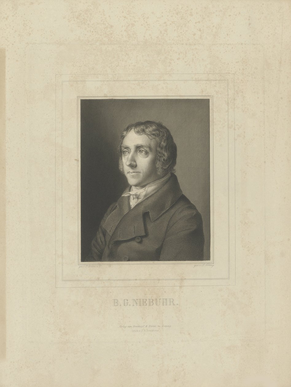 Porträtt av Barthold Georg Niebuhr 1776-1831, ca. 1830-1840. av Breitkopf and Härtel
