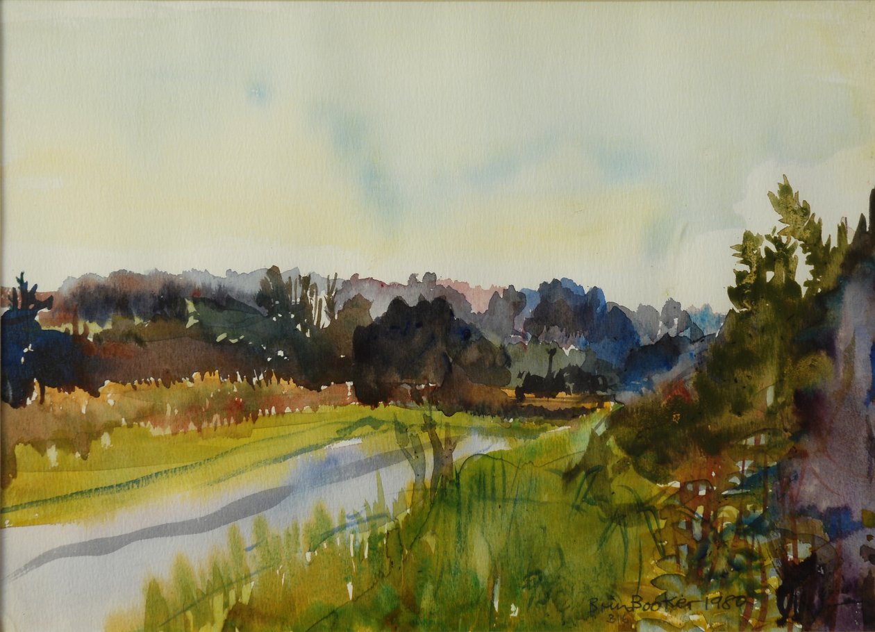 Country Road, 1980 (wc på papper) av Brenda Brin Booker