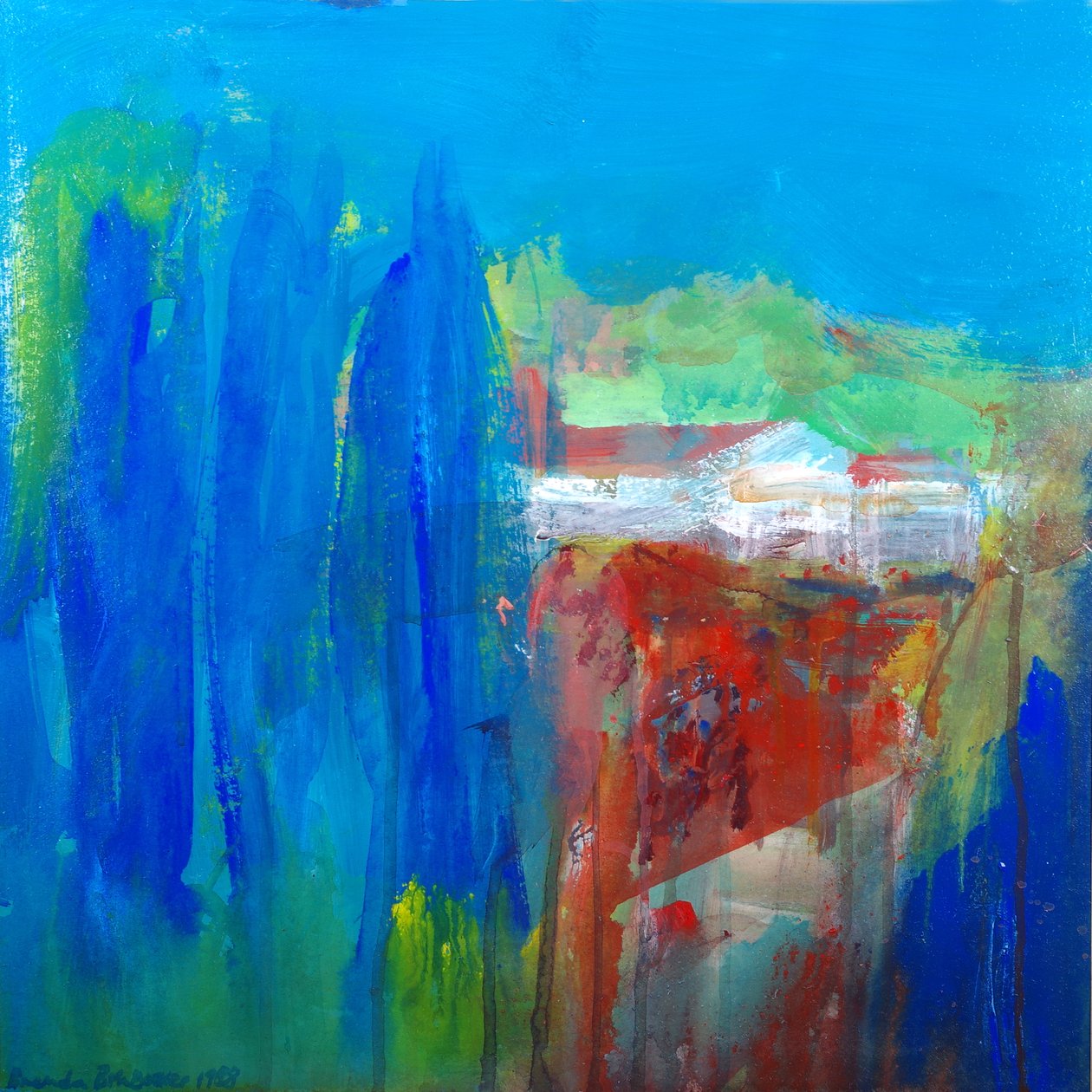 Memories of an Afternoon (akryl på duk) av Brenda Brin Booker
