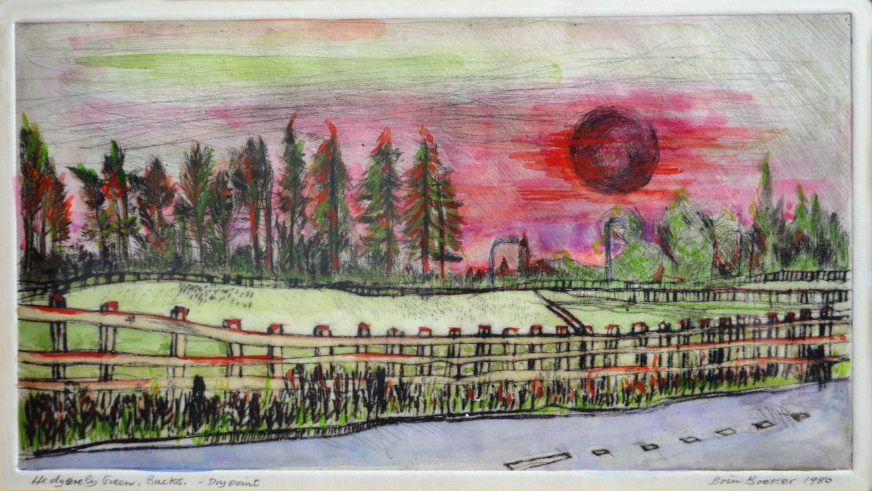 Solnedgång, Hedgerley Green av Brenda Brin Booker