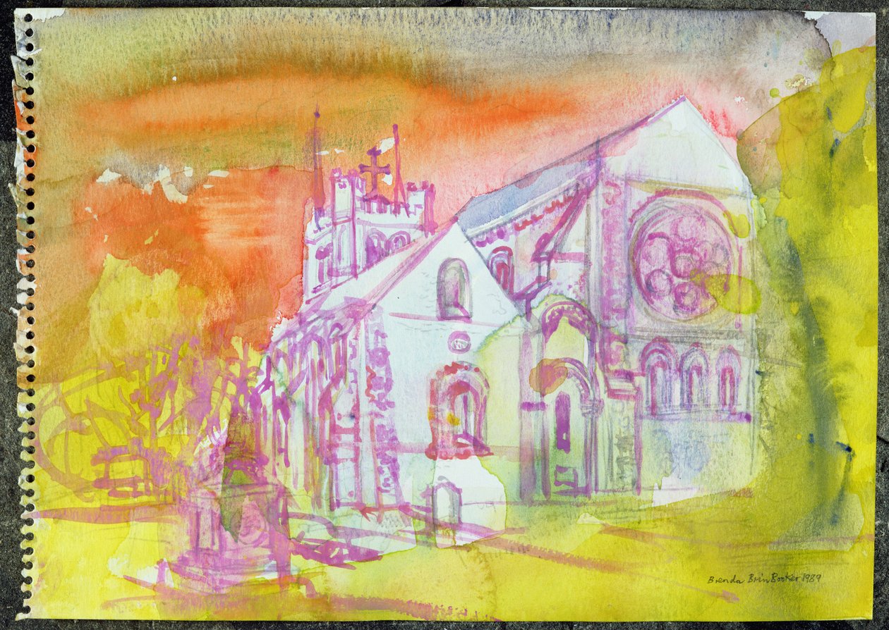 Waltham Abbey (wc på papper) av Brenda Brin Booker