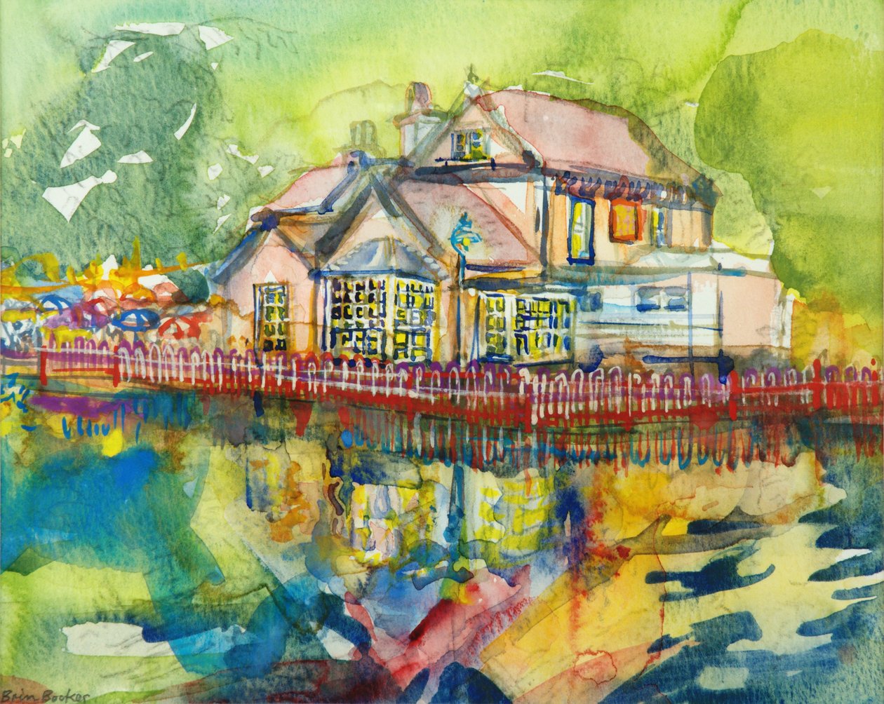 Waterside Tavern (wc på papper) av Brenda Brin Booker