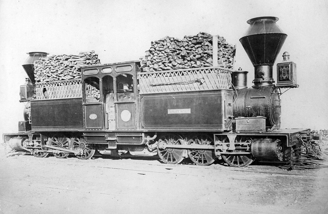 En dubbel Fairlie-motor, ca 1870-talet av British Photographer