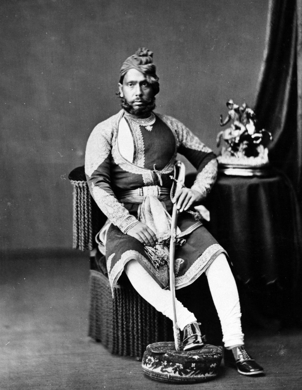 Maharaja Jashwant Singh av Bharatpur, ca av British Photographer