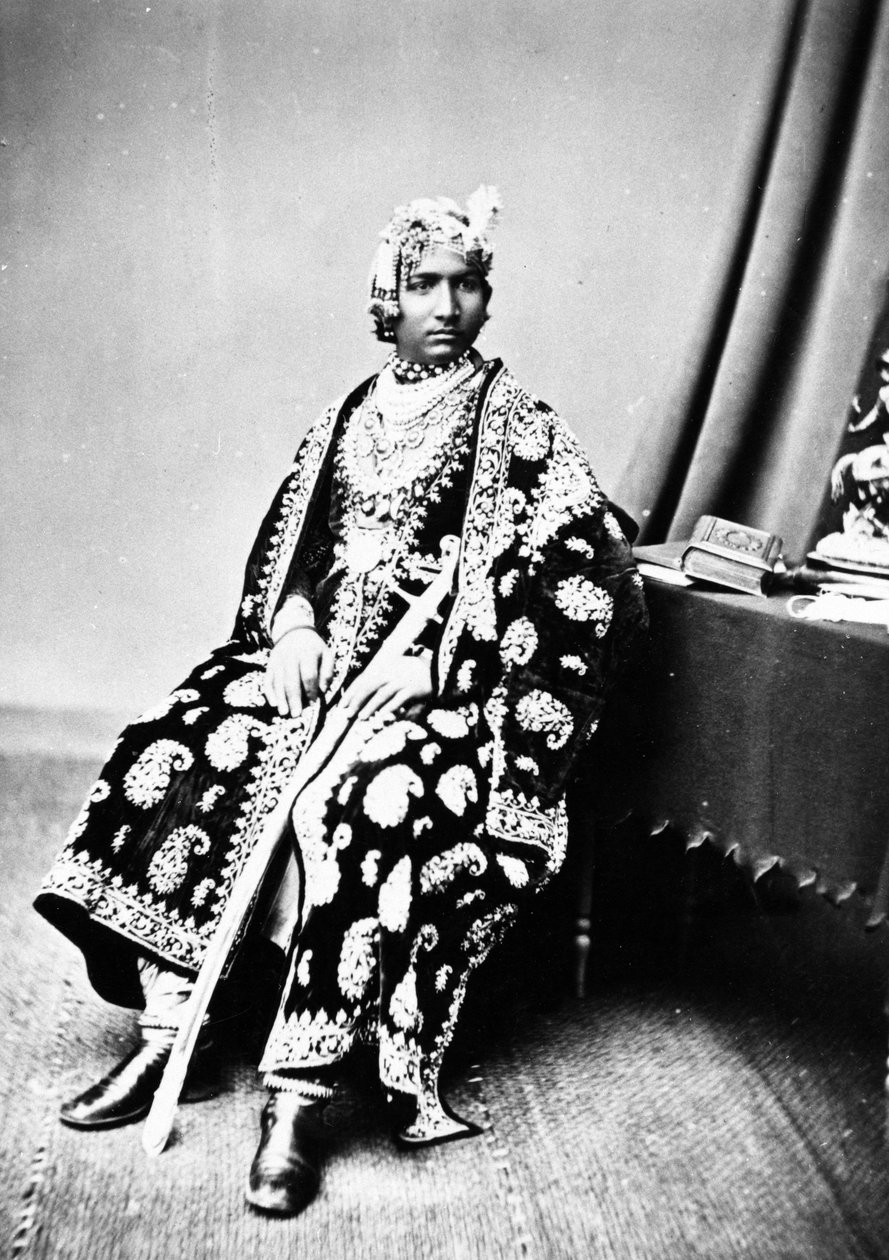 Maharaja av Alwar, ca. 1860-talet av British Photographer