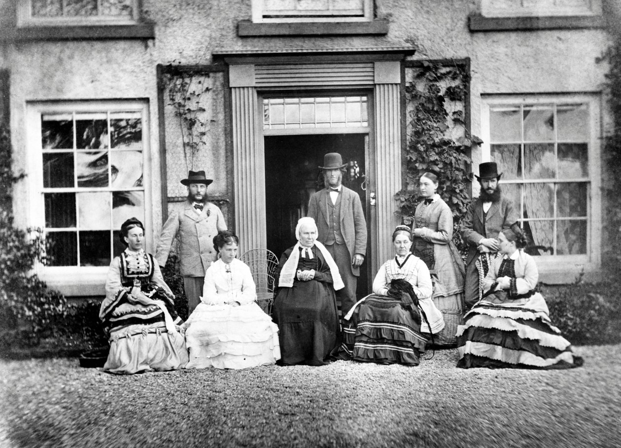 Victorianskt familjeporträtt av British Photographer