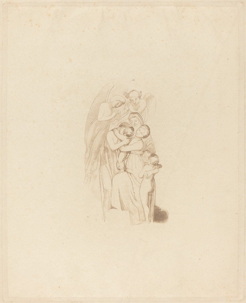Helig familj? med änglar l.1: Intellektets marsch av British 19th Century