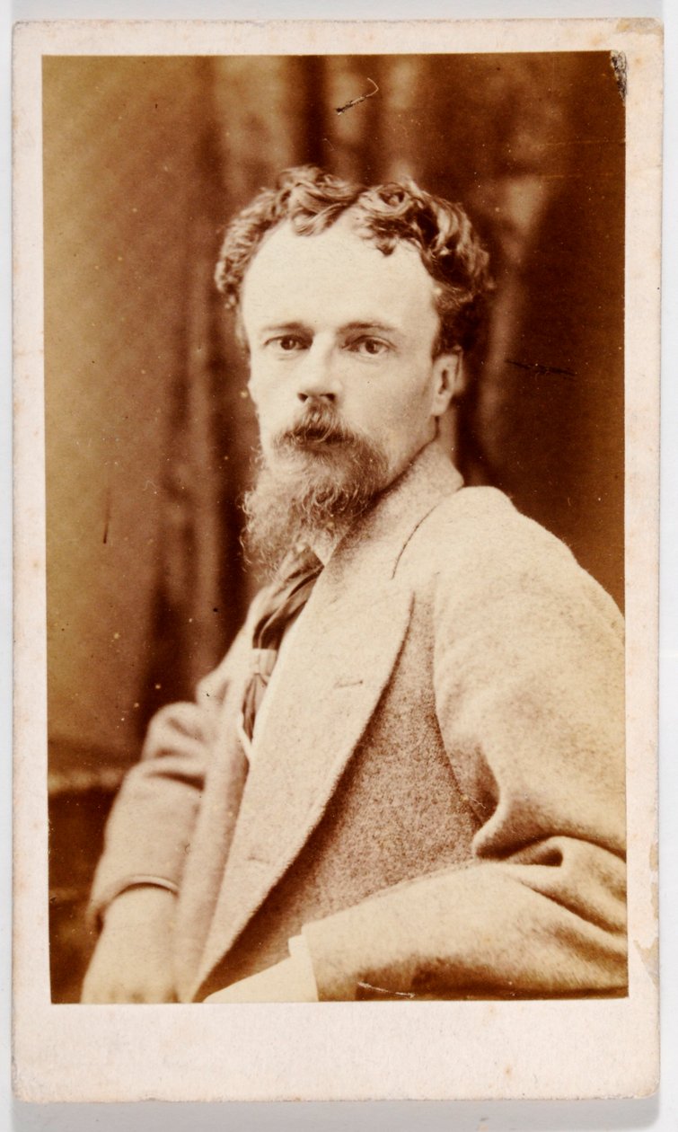 Visitkort av John Atkinson Grimshaw (s/v foto) av British Photographer