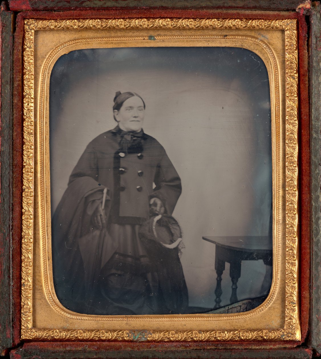 Porträtt av en kvinna,ca. 1860 (foto) av British Photographer