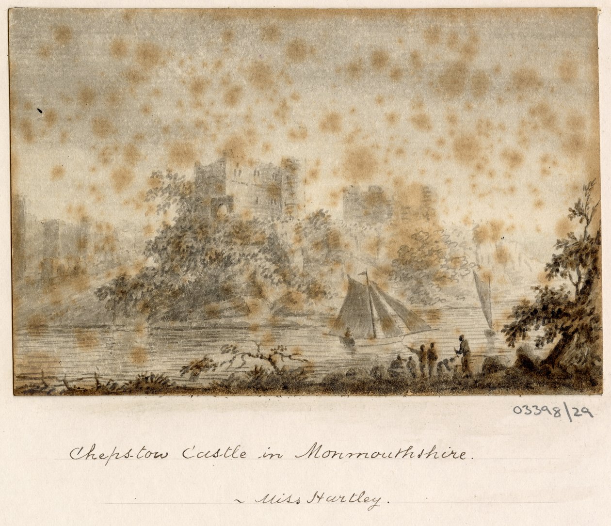 En serie skisser, vyer i Storbritannien, kontinenten och Amerika 1772-1778 (akvarell) av British School
