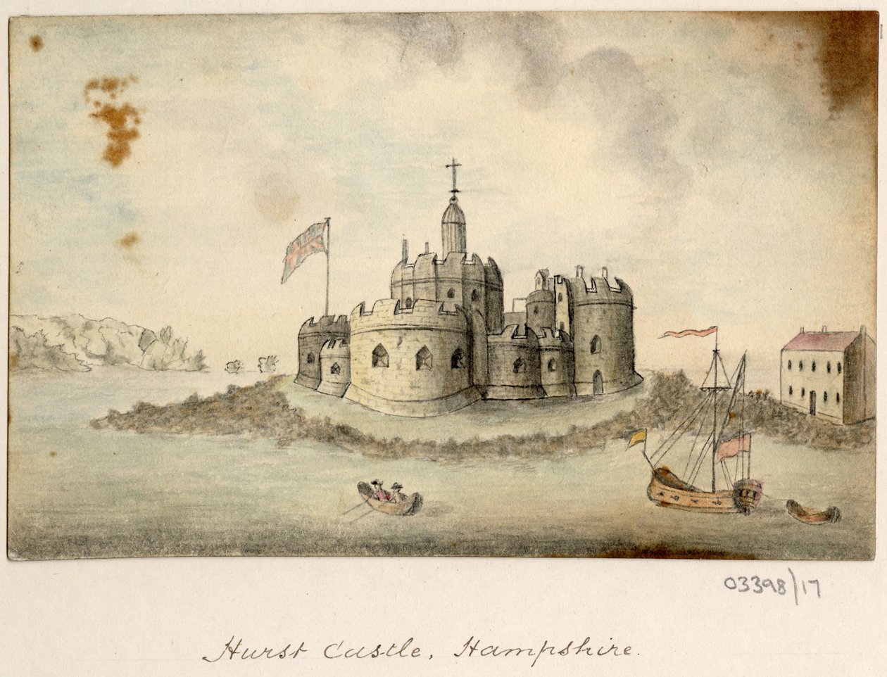 En serie skisser, vyer i Storbritannien, kontinenten och Amerika 1772-1778 (akvarell) av British School