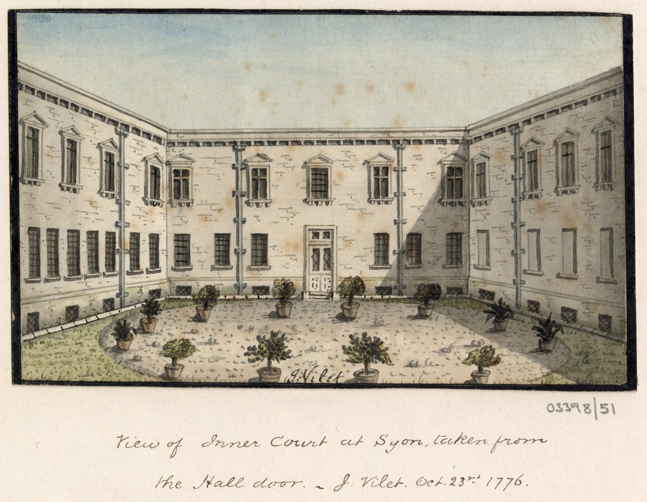 En serie skisser, vyer i Storbritannien, kontinenten och Amerika 1772-1778 (akvarell) av British School