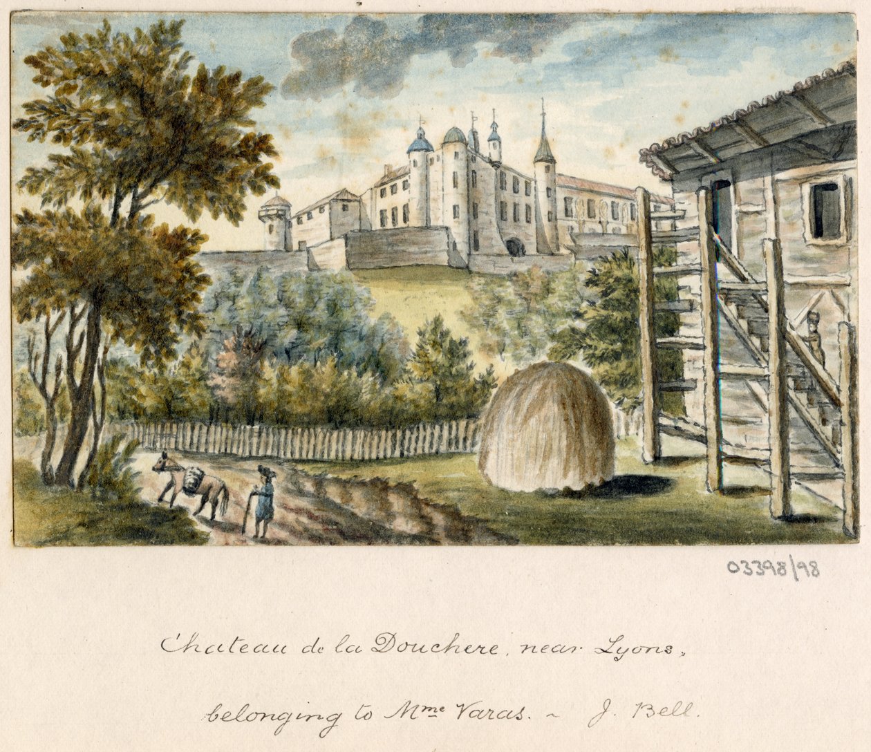 En serie skisser, vyer i Storbritannien, kontinenten och Amerika 1772-1778 (akvarell) av British School