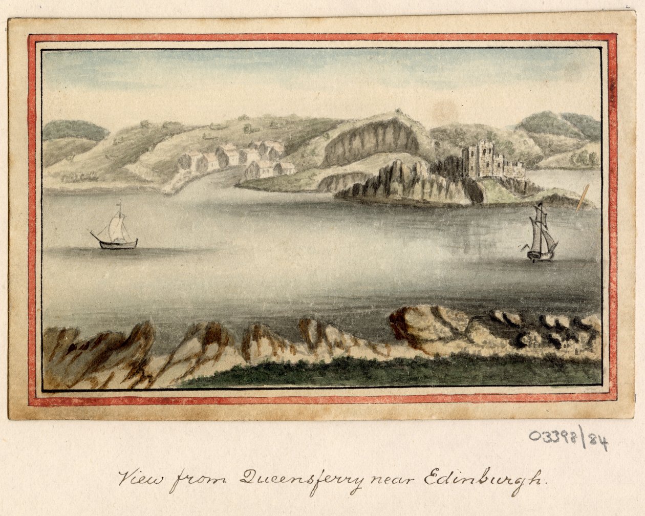 En serie skisser, vyer i Storbritannien, kontinenten och Amerika 1772-1778 (akvarell) av British School
