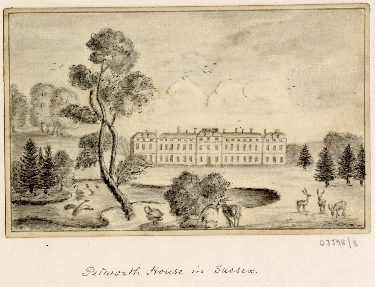 En serie skisser, vyer i Storbritannien, kontinenten och Amerika 1772-1778 (ritning) av British School