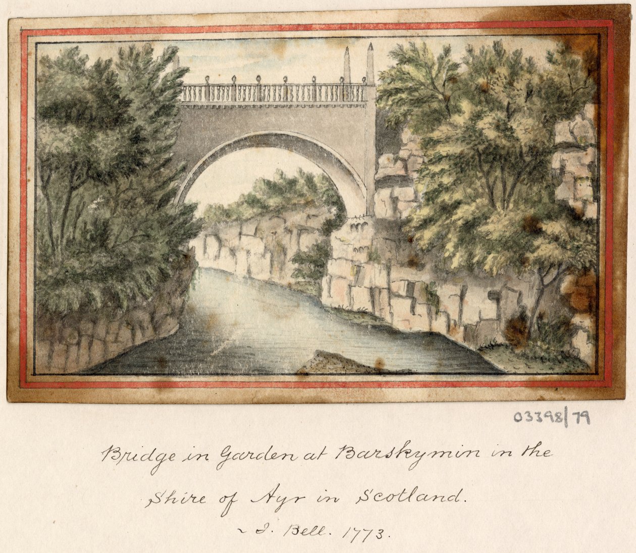 En serie skisser, vyer i Storbritannien, kontinenten och Amerika 1772-1778 (akvarell) av British School