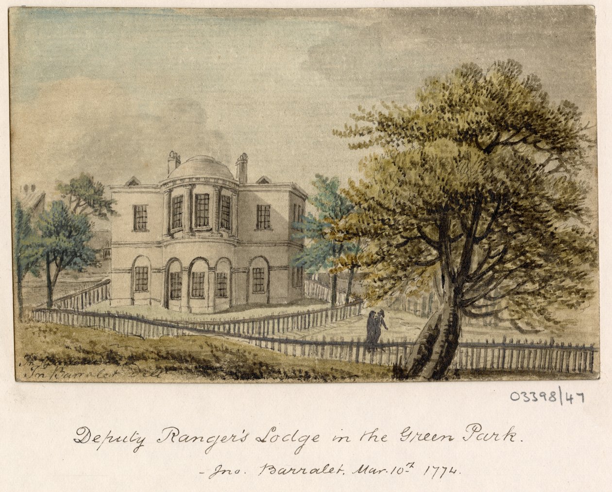 En serie skisser, vyer i Storbritannien, kontinenten och Amerika 1772-1778 (akvarell) av British School
