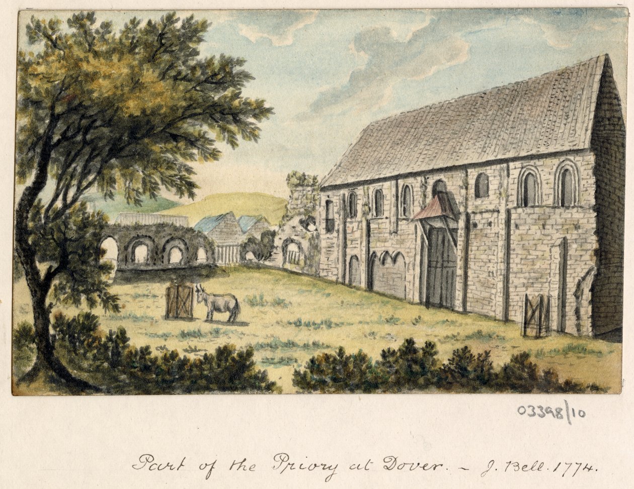 En serie skisser, vyer i Storbritannien, kontinenten och Amerika 1772-1778 (akvarell) av British School