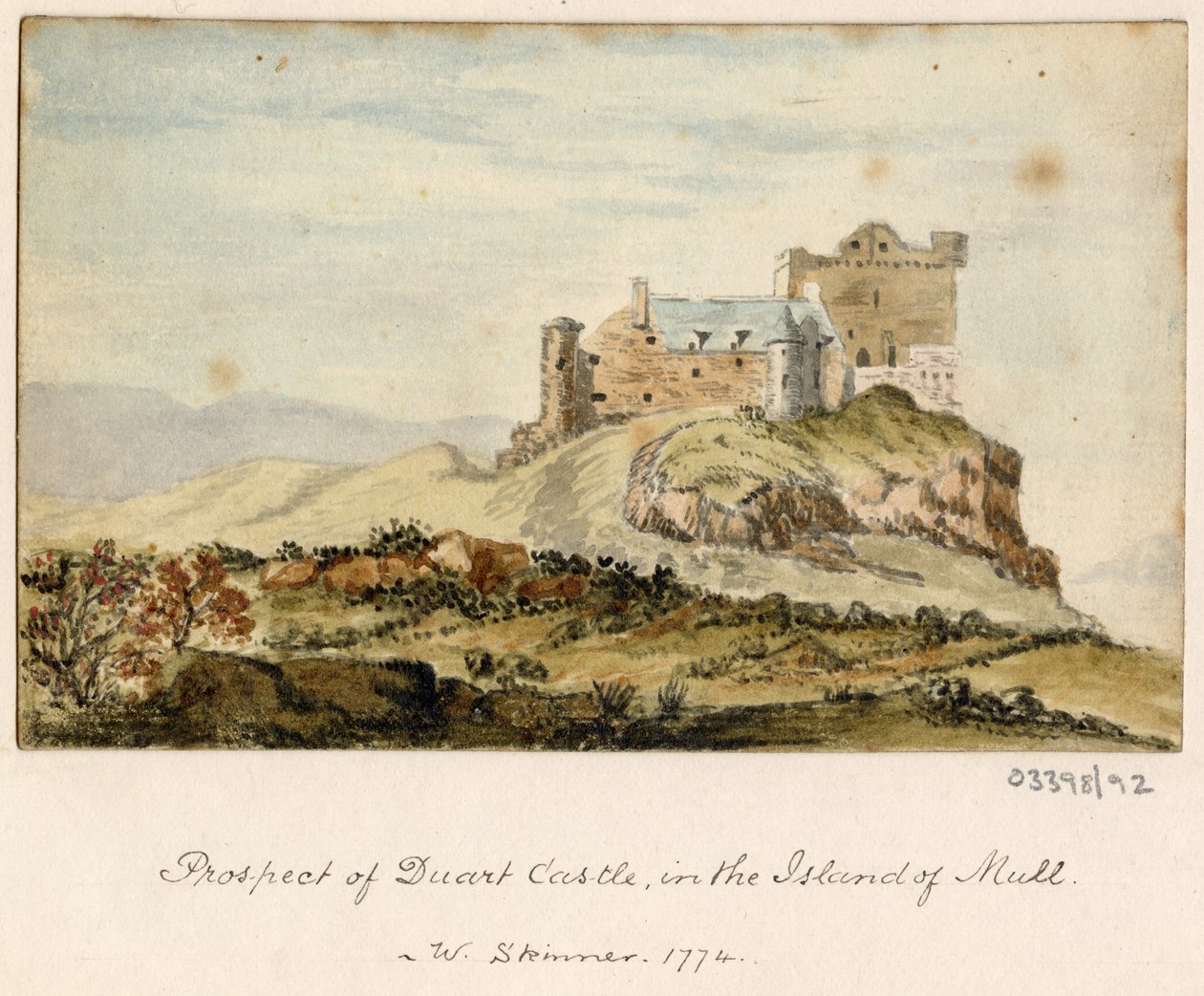 En serie skisser, vyer i Storbritannien, kontinenten och Amerika 1772-1778 (akvarell) av British School