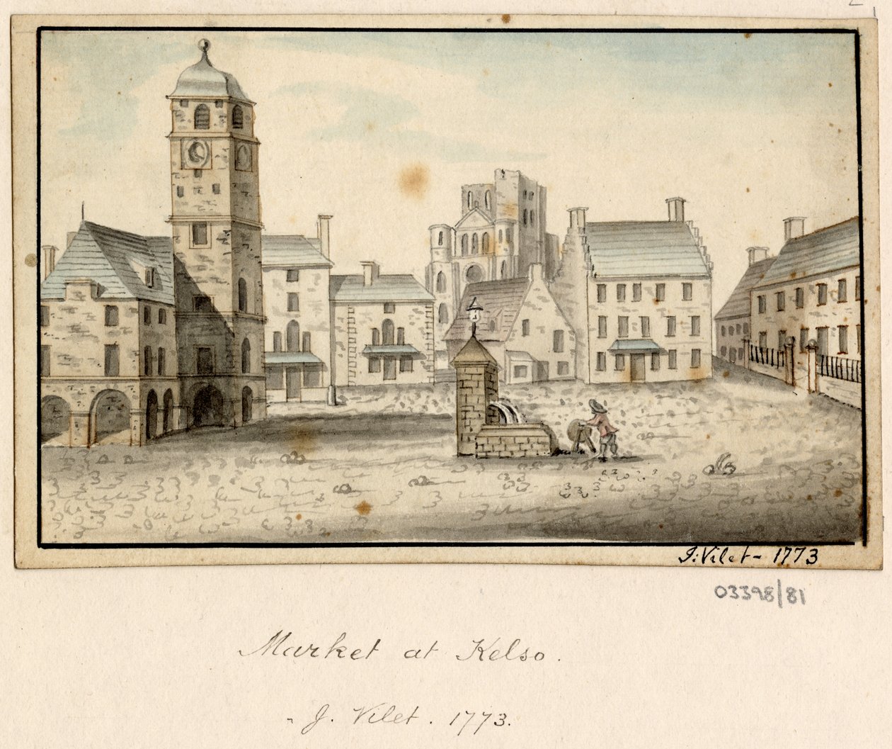 En serie skisser, vyer i Storbritannien, kontinenten och Amerika 1772-1778 (akvarell) av British School