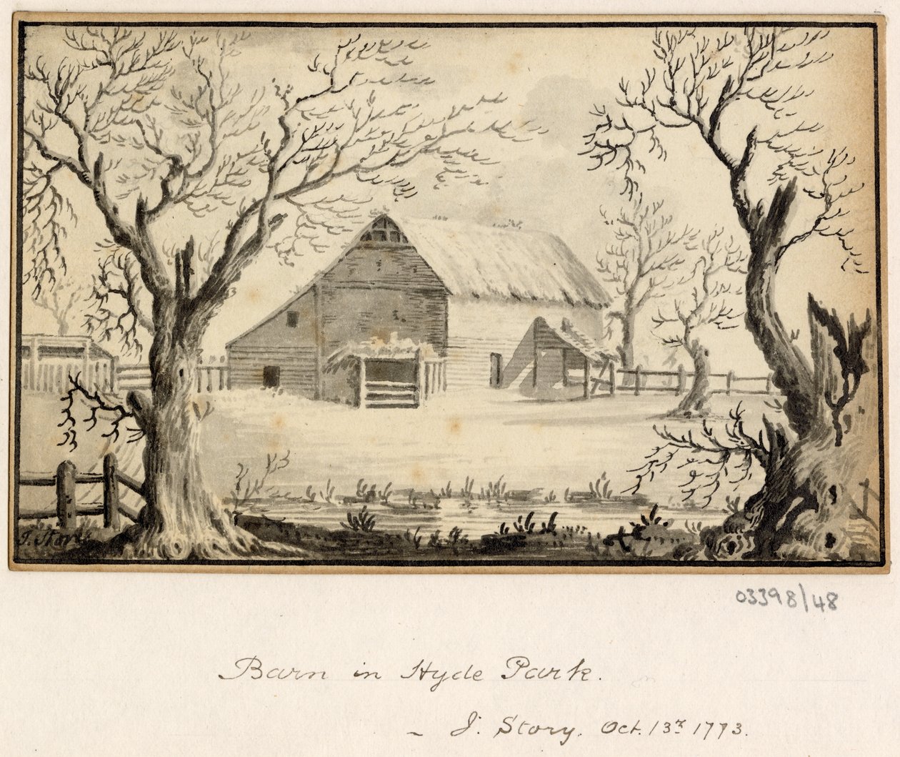 En serie skisser, vyer i Storbritannien, kontinenten och Amerika 1772-1778 (akvarell) av British School