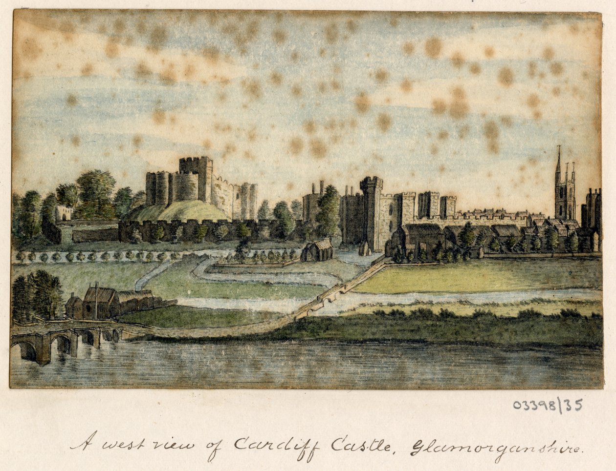 En serie skisser, vyer i Storbritannien, kontinenten och Amerika 1772-1778 (akvarell) av British School