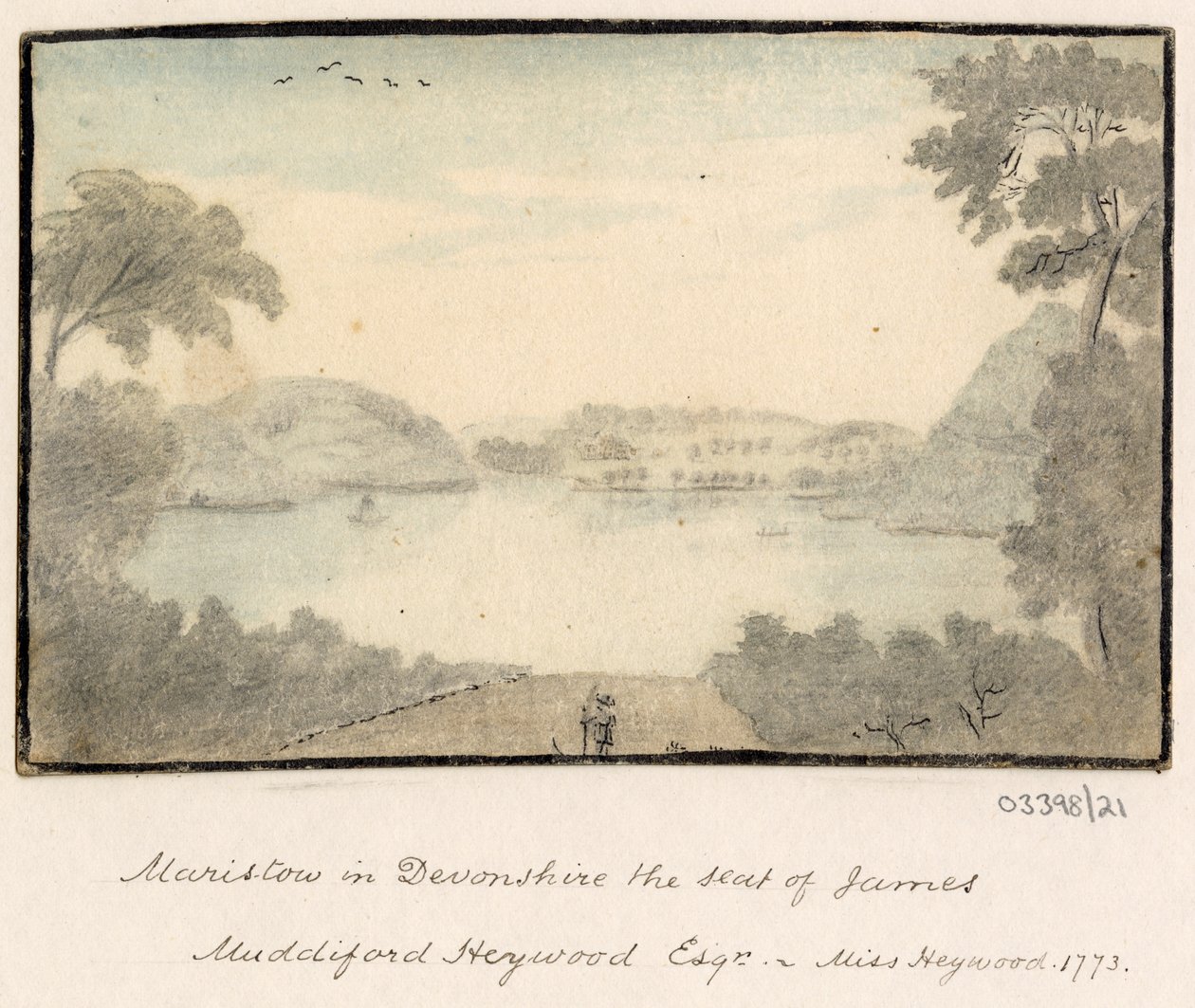 En serie skisser, vyer i Storbritannien, kontinenten och Amerika 1772-1778 (akvarell) av British School