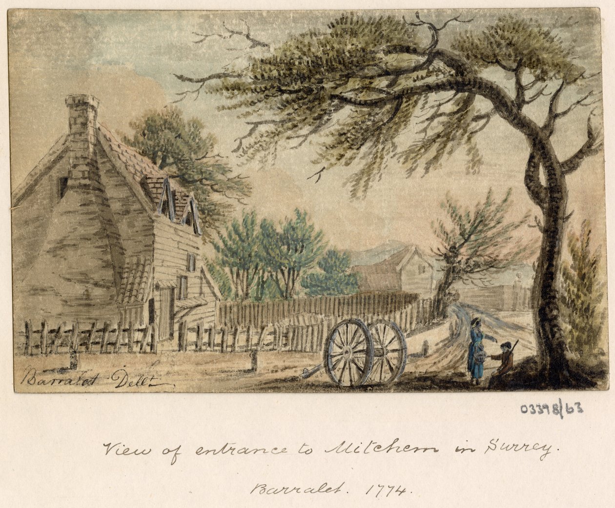 En serie skisser, vyer i Storbritannien, kontinenten och Amerika 1772-1778 (akvarell) av British School
