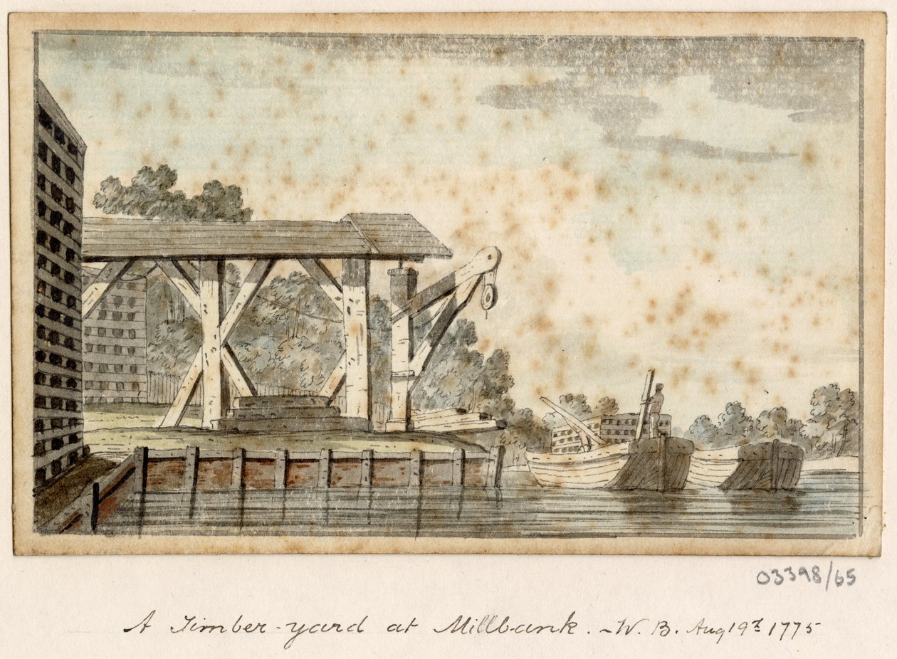 En serie skisser, vyer i Storbritannien, kontinenten och Amerika 1772-1778 (akvarell) av British School