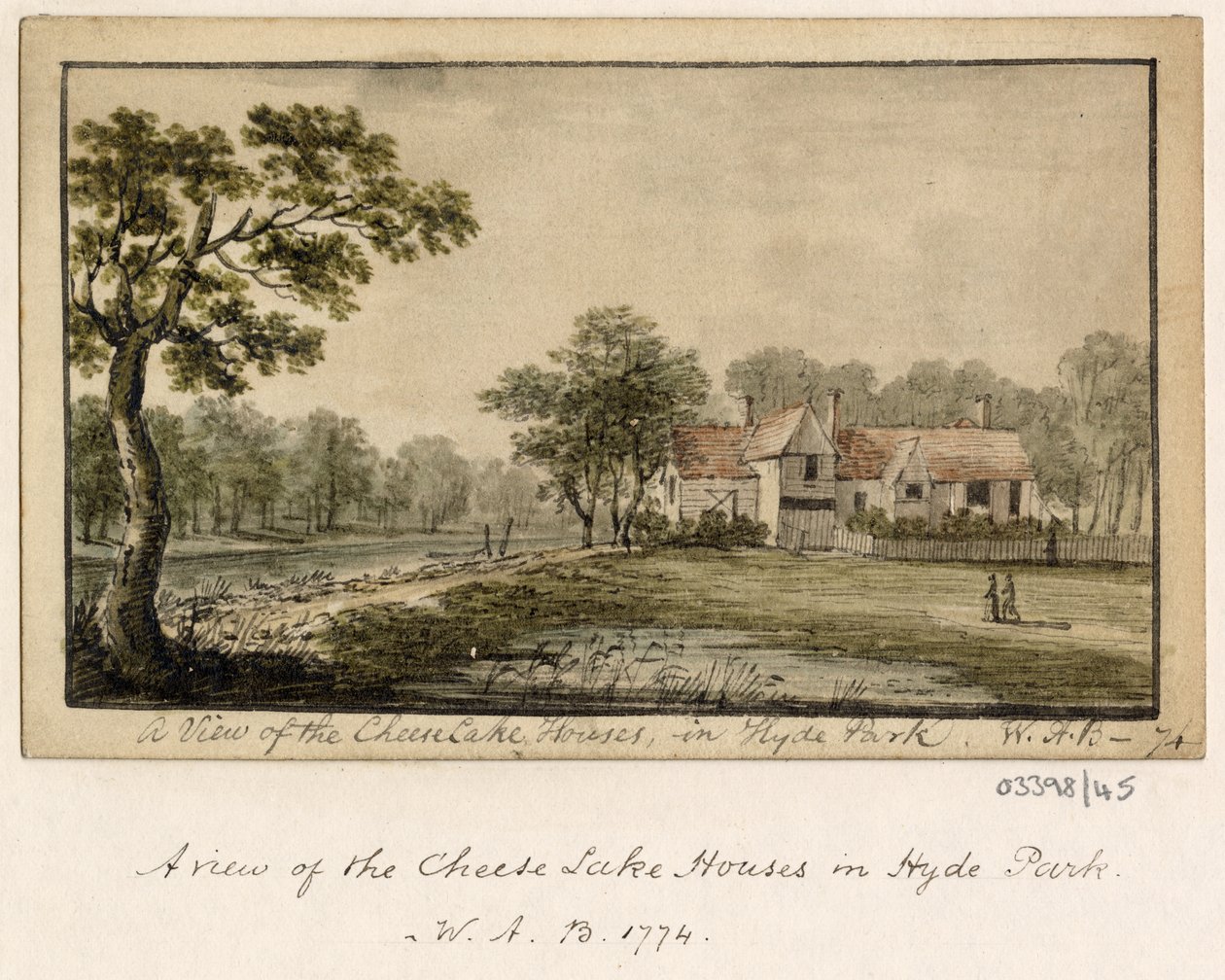 En serie skisser, vyer i Storbritannien, kontinenten och Amerika 1772-1778 (akvarell) av British School