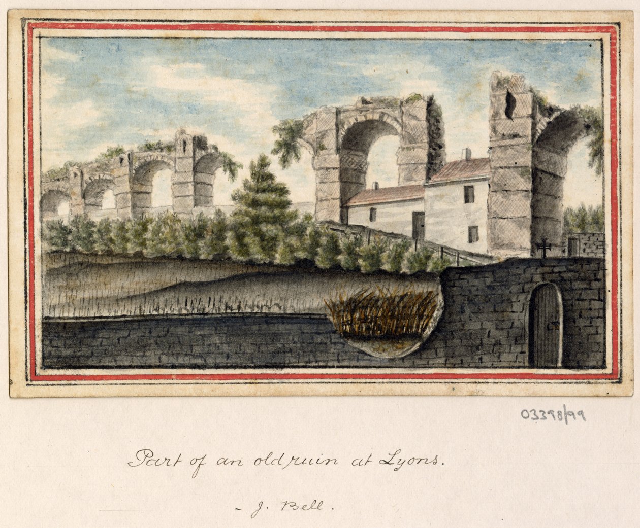 En serie skisser, vyer i Storbritannien, kontinenten och Amerika 1772-1778 (akvarell) av British School