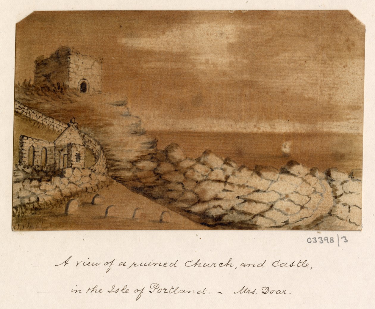 En serie skisser, vyer i Storbritannien, kontinenten och Amerika 1772-1778 (akvarell) av British School