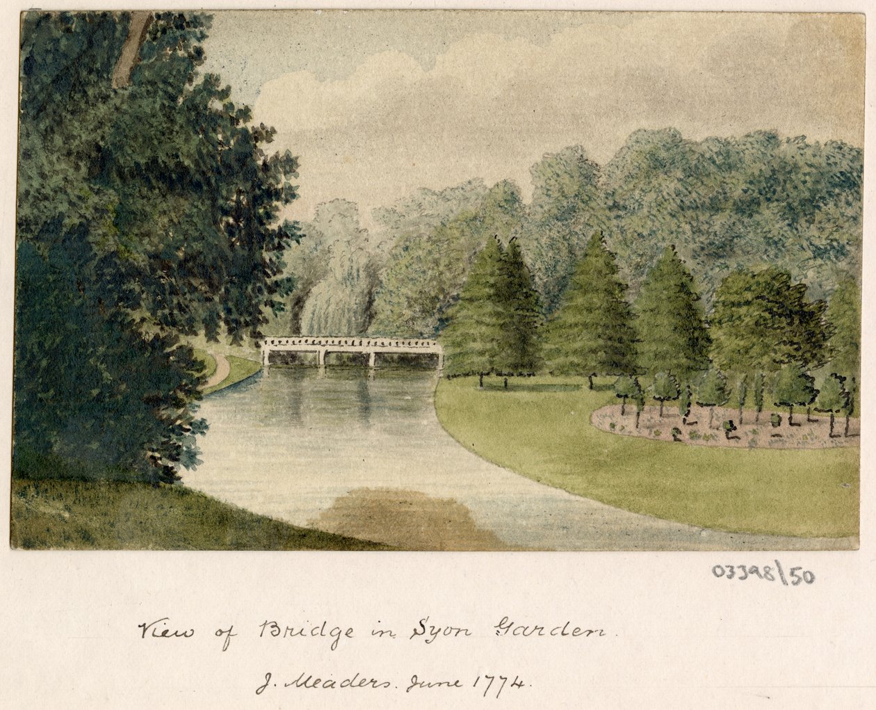 En serie skisser, vyer i Storbritannien, kontinenten och Amerika 1772-1778 (akvarell) av British School