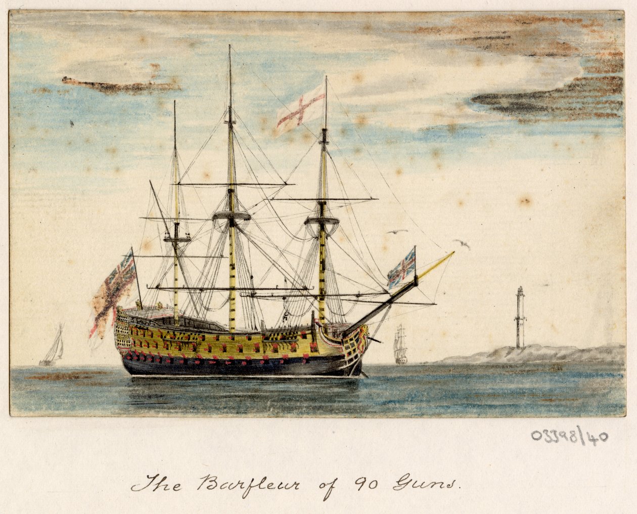 一連のスケッチ、イギリス、大陸、アメリカの景色 1772-1778 (水彩)スウェーデン語 av British School