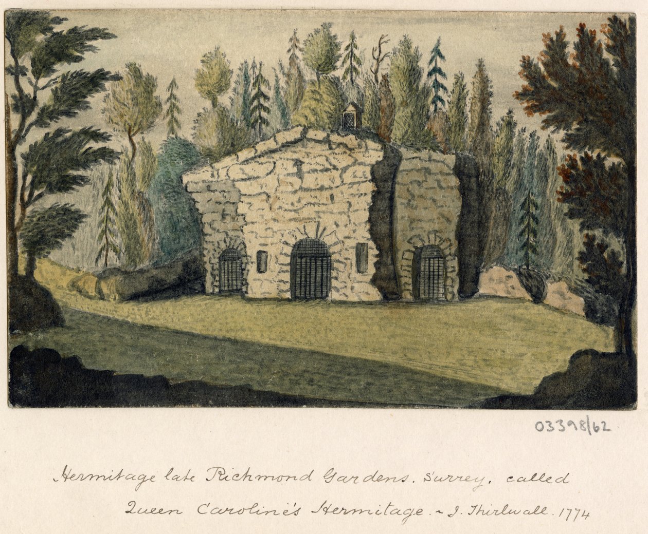 En serie skisser, vyer i Storbritannien, kontinenten och Amerika 1772-1778 (akvarell) av British School