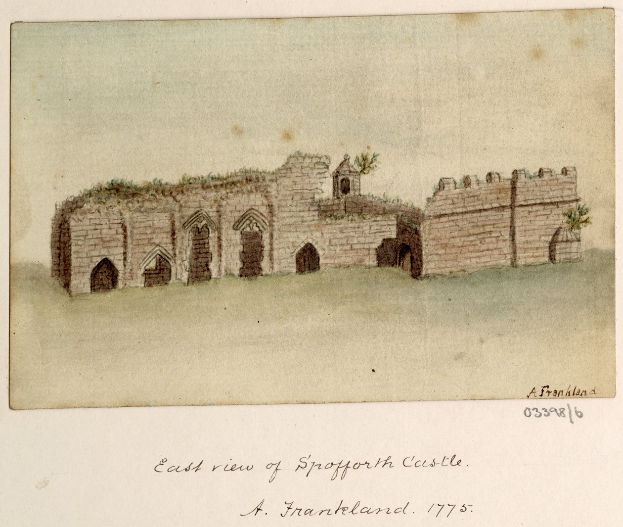 En serie skisser, vyer i Storbritannien, kontinenten och Amerika 1772-1778 (akvarell) av British School