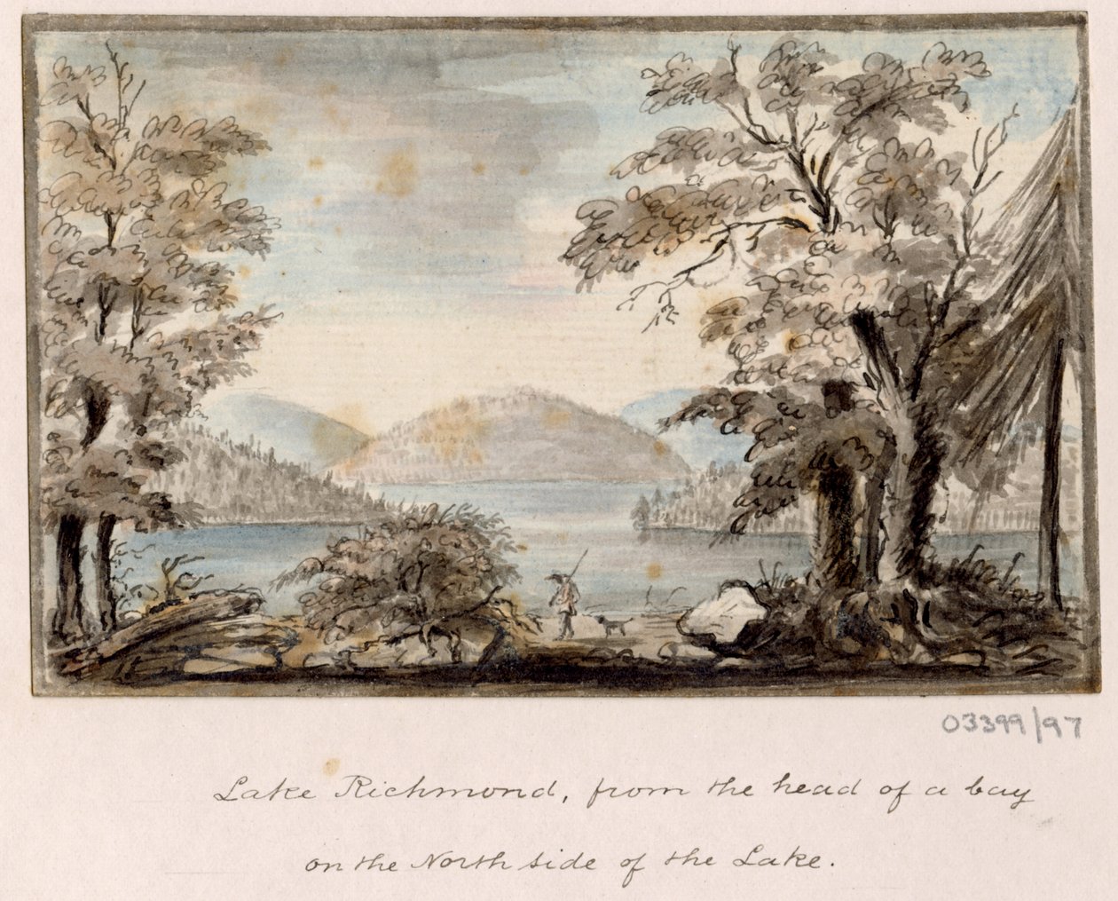 En serie skisser, vyer i Storbritannien, kontinenten och Amerika 1772-1778 (akvarell) av British School