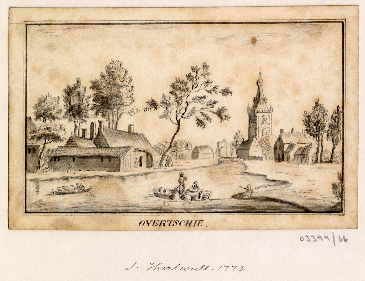 En serie skisser, vyer i Storbritannien, kontinenten och Amerika 1772-1778 (ritning) av British School