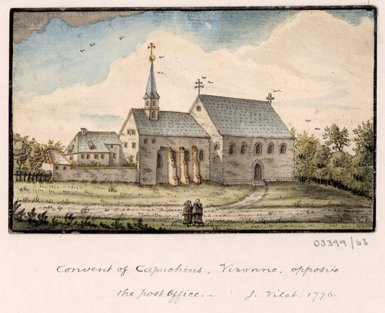 En serie skisser, vyer i Storbritannien, kontinenten och Amerika 1772-1778 (akvarell) av British School